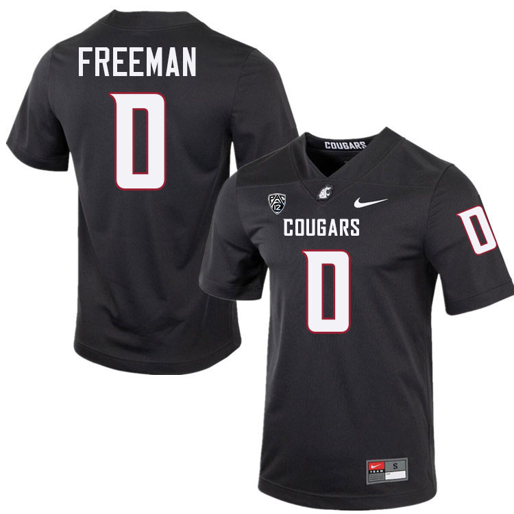 Tony Freeman WSU Cougars Jersey.Washington State Cougars #0 Tony Freeman Jersey Youth-Charcoal
